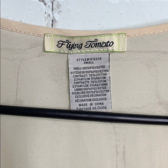 Flying Tomato dress prairie Boho ivory Small - Picture 4 of 9